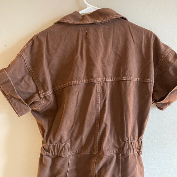 Free People Brown Denim style Jumpsuit - Picture 4 of 4